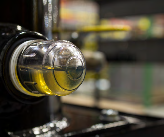 Des-Case Oil Sight Glass visueel peilglas voor waterdetectie